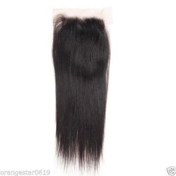 Unprocessed 4&#034;x4&#034; Straight Virgin Peruvian Hair Lace Closure 8&#034;-22&#034; Swiss Lace
