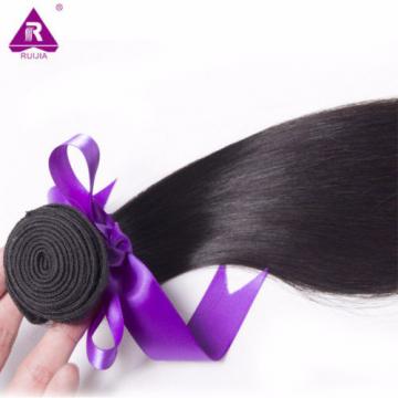 300g Peruvian Virgin Hair Extensions Weft Virgin Straight Human Hair 3 Bundles