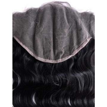 Peruvian Virgin Hair Lace Frontal Closure Body Wave Natural color Bleached knots