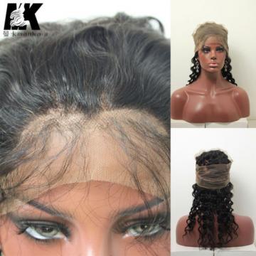 360 Lace Frontal Band 8A Peruvian Virgin Hair 22x4x2 DW Human Hair Lace closure