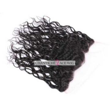 Virgin Human Hair Lace Frontal Closures Peruvian Remy Hair Extensions Water Wave