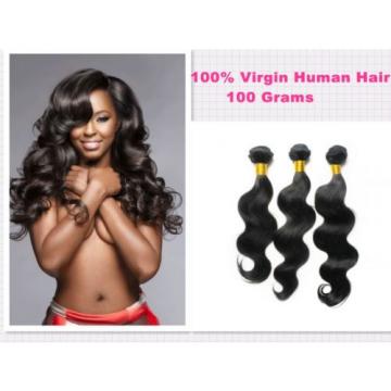 9A Peruvian Wave Bundles Human Virgin Hair Extensions Weave Weft 100g