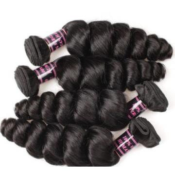 300g LOOSE WAVE A* Brazilian Peruvian Real Virgin Human Hair Extensions 7A Weave