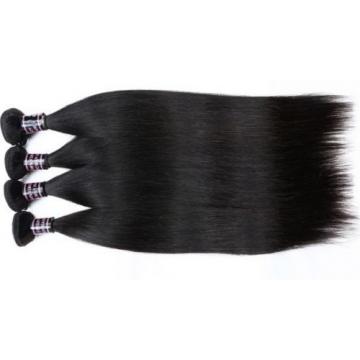 300g STRAIGHT A*** Brazilian Peruvian Real Virgin Human Hair Extensions 7A Weave