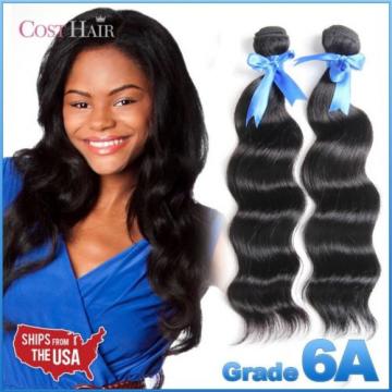 [Grade 6A] 2PC Bundle - 100% Peruvian Virgin Human Hair Super Body Weaving