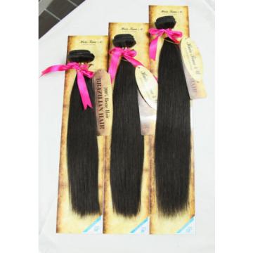 12&#034;-26&#034; Thick Virgin Remy Brazilian Black Grey Human Hair Weave Bundle 300 Lot