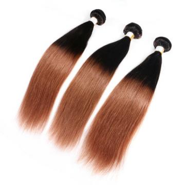 8A Peruvian Virgin Hair Weft Ombre Hair Straight 3Bundles/300g Two Tone #1b/27
