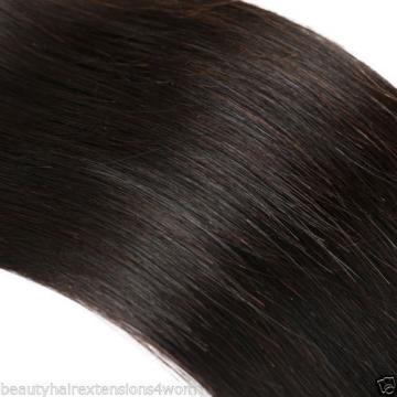 8A Peruvian Remy Hair Long Staight Human Hair Weft Weave Virgin Hair Bundle 100G