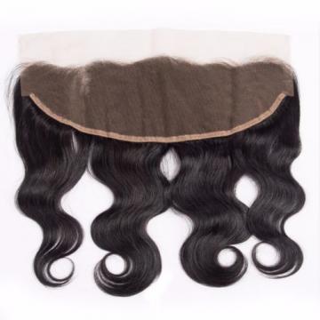 13*4 Lace Closure with 3 Bundles 300g Body Wave Peruvian Virgin Human Hair Weft