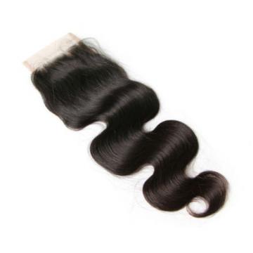 Peruvian Virgin Human Hair Extensions Body Wave 3 Bundles 300g With Lace Closure