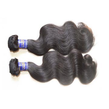 Top 10A Peruvian Virgin Hair Body Wave 3Bundles 300g Lot Natural Black Color