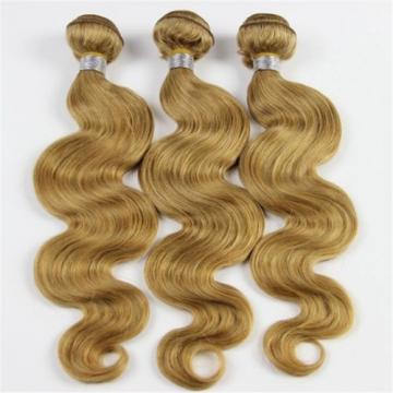 Blonde Peruvian 7A Virgin Human Hair Extension Body Wave Hair Weave Weft 2 PCS