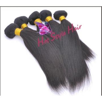 Peruvian Virgin Hair Extension Silk Straight Long Hair Weft 3 Pieces 8"