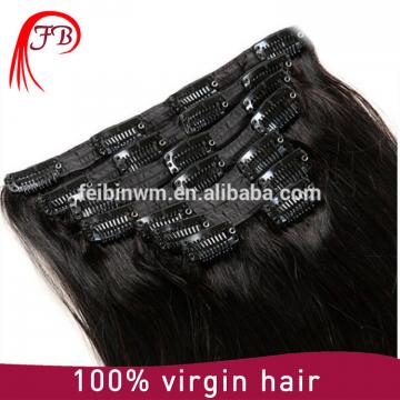 peruvian cheap wholesale price clip in hair extension natural black hair extension
