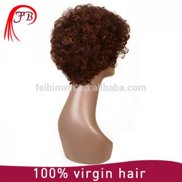 Brazilian virgin hair full lace human hair wig,kinky human hair wig
