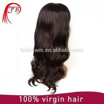 Fashionable brazilian hair wig smooth new natural human hair full lace wig