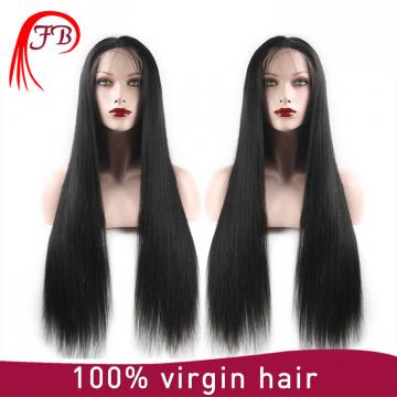 Fashionable 7A Grade Indian Human Hair Wigs Top Quality 1b color Virgin Hair Lace Front Wig