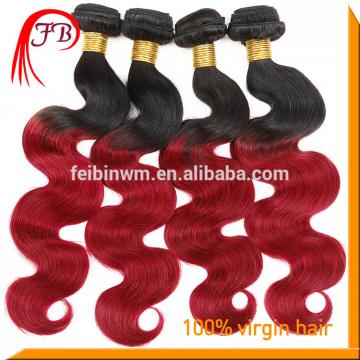 fashion 1B/red Body Wave Ombre Hair extension
