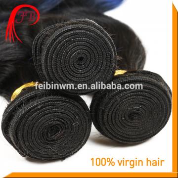 wholesale ombre human hair extension body wave fashion 1b blue hair