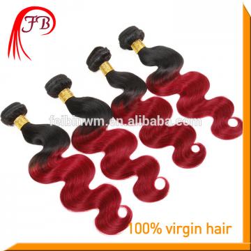 Ombre Hair weft Body Wave hair extension fahion 1B/red hair extension
