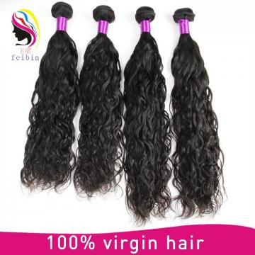 5a natural human hair natural wave double weft hair extensions