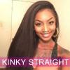 3Bundle 150G Kinky Straight Hair Yaki Human Hair Extension Brazilian Virgin Hair