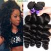 Loose Wave Brazilian Real Remy Virgin 100% Human Hair Extension Weaves 3 Bundles