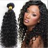 Luxury Jet Black #1  Deep Wave  Brazilian Virgin Human Hair Extensions Weave