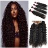 3 Bundles 150g 100% Brazilian Curly Wave Virgin Hair Weft Bundles Hair Weave 8A