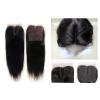 6A Brazilian Virgin Human Hair Extension Lace Top Closure Invisible Middle Part #3 small image