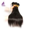 Straight Hair With Lace Closure Brazilian Virgin Human Hair 4Bundles Extension8A #3 small image