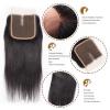 Brazilian Virgin Hair 3 Bundles Straight Weave Human Hair Weft with 1pc Closure