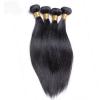 4 bundles Remy Brazilian Virgin Straight Hair 100% Human Hair Extensions 50g/Per #3 small image