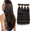 Brazilian Virgin Remy Human Hair Extensions Weave Straight 4 Bundle Weaving 200G