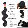 8A 4*4 Body Wave Lace Closure With Brazilian Virgin Hair Bundles 3 Bundles 150g #4 small image