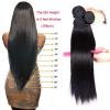 100% Unprocessed Malaysian Brazilian Peruvian Virgin Human Hair 7A 3 bundle/300g #2 small image