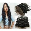 Brazilian Virgin Hair Lace frontal Closure Body Wave Hair 13x4&#034; Bleach Knots #1 small image