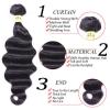 Brazilian Curl Hair Weave Loose Wave 4pcs/200g Virgin Remy Human Hair Extensions #3 small image