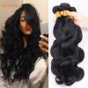 3 Bundles Virgin Weaves Body Wave Brazilian Real Human Hair Extesions Remy Hair #1 small image