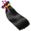 Straight hair 100% Brazilian Virgin Hair Human Hair Weave 3 Bundles Extensions #4 small image