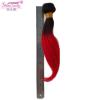 3 Bundles 150g 10&#034; Ombre 100% Brazilian Body Wave Virgin Hair Weft 8A #1B/Red #2 small image