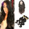 360 Lace Frontal Closure with Bundles Brazilian hair Virgin Human Hair Body Wave #1 small image