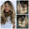 Brazilian Virgin Clip In Human Hair Extension Ombre Blonde 7pcs/100g