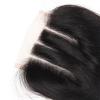 8A Brazilian Virgin Human Hair Extension Lace Top Closure Invisible Three Part