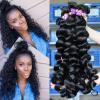 200G/4 Bundles Brazilian Human Hair Weave Weft Virgin Loose Wave Hair Product #2 small image