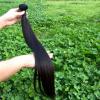 100% 6A 1 Bundle 100g Virgin Brazilian Straight 10-30&#034; Natural Black Human Hair #1 small image