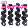 Brazilian Virgin Human Remy Hair Extensions Weaving Weft 4 Bundles With Closure #5 small image