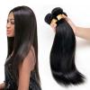 Virgin Brazilian Natural Black Straight Human Hair Extensions 150g 14&#034;+16&#034;+18&#034; #1 small image