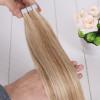 NEW 20pcs/set Tape In Skin Weft 100% Brazilian Virgin Remy Human Hair Extensions #4 small image