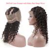 Brazilian Virgin Human Hair Deep Wave 360 Lace Frontal Closure With 4 Bundles #3 small image
